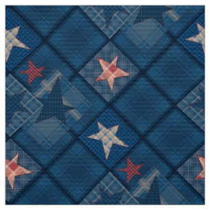 Denim Patchwork Stoff