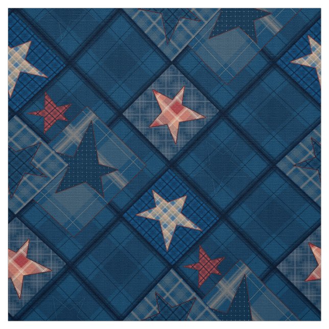 Denim Patchwork Stoff (Muster)