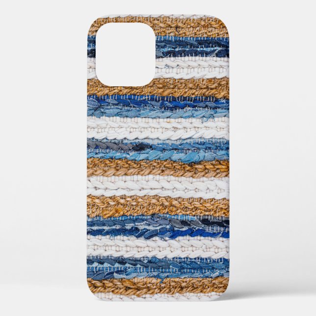 Denim-Patchwork: Teppich aus recycelten Jeans. Case-Mate iPhone Hülle (Rückseite)