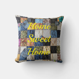 Denim Pocket Quilt Kissen