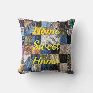 Denim Pocket Quilt Kissen