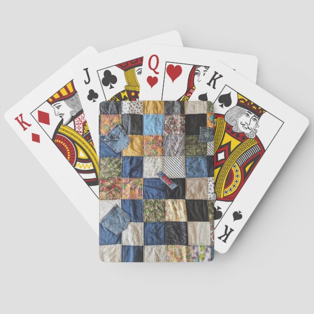 Denim Pocket Quilt Spielkarten (Rückseite)