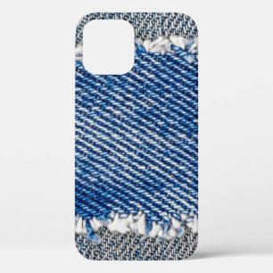 Denim Rahmen. Rippengewebe mit Randstreifen Case-Mate iPhone Hülle