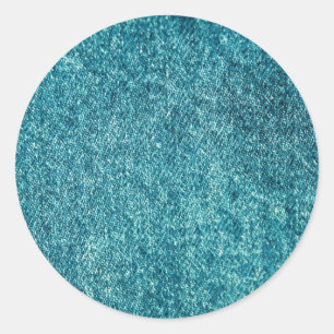 Denim Runder Aufkleber