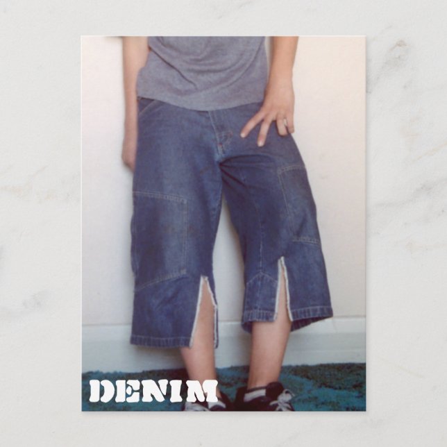 Denim Series 11 Culottes Postkarte (Vorderseite)