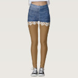 Denim Shorts Leggings Lace<br><div class="desc">Dieses Design wurde durch digitale Kunst erstellt und kann personalisiert werden, indem Sie auf den Knopf Anpassen klicken und die Farbe ändern, einen Namen, Initialen oder Ihre Lieblingssprache hinzufügen. Kontaktieren Sie mich unter colorflowcreations@gmail.com , wenn Sie dieses Design für ein anderes Produkt haben möchten. Kaufen Sie meine originale abstrakte Acrylmalerei...</div>