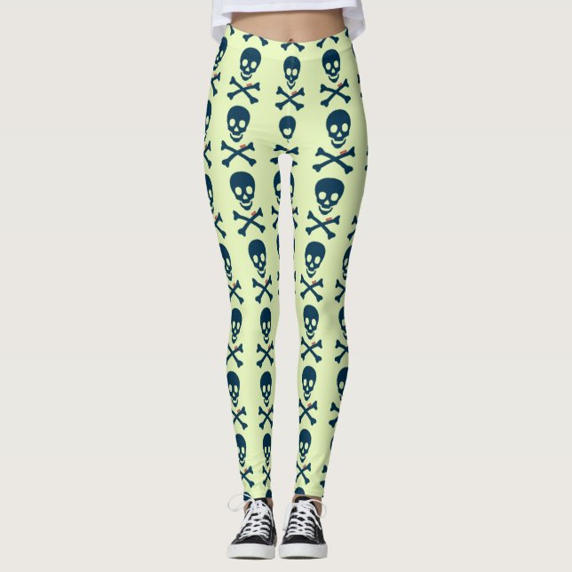 Denim Skull Leggings (Vorderseite)