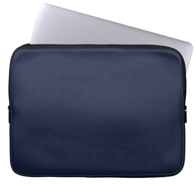 Denim Solid Plain Color Laptopschutzhülle (Vorderseite)