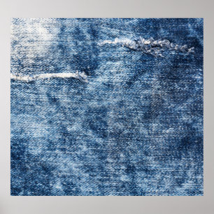 Denim Textur: blaue Jeans Hintergrund. Poster