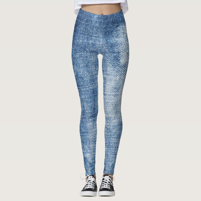 Denim Texture: Rugged Holes. Leggings (Vorderseite)