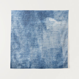 Denim Texture: Rugged Holes. Wandteppich