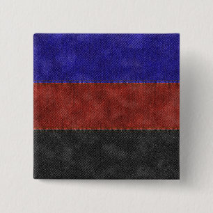 Denim Textured Seamless Polyamory Pride Flag Button