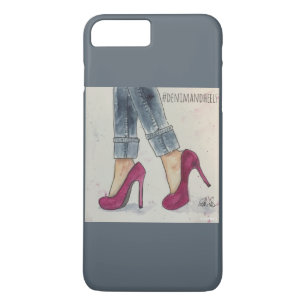 Denim u. Heels iPhone 7 Plustelefon-Kasten 8 Plus/7 Plus Hülle