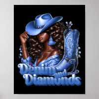 Denim und Diamanten Afrikanischer Melanin-Swagger