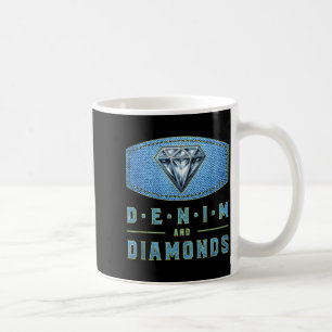 Denim und Diamanten Western Mode Konzertparty Kaffeetasse