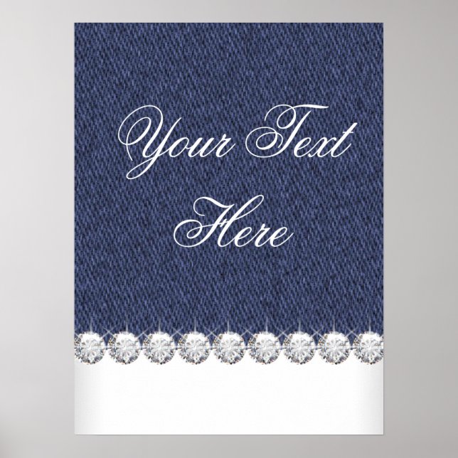 Denim und Diamonds Poster (Vorne)