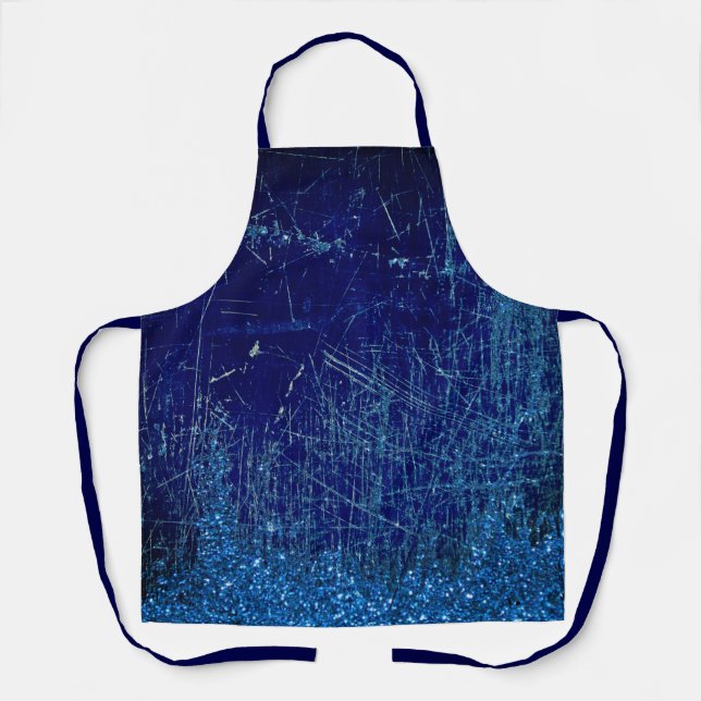 Denim und Glitter Schürze (Vorderseite)
