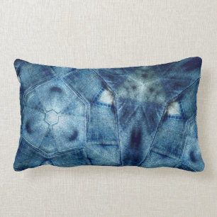 Denim-Wahnsinns-Quilt Lendenkissen