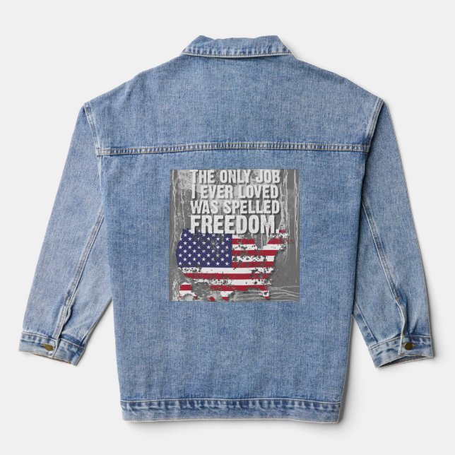 Denimjacke – Freedom Job Jeansjacke (Rückseite)