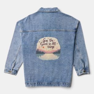 Denimjacke Sieh die guten Dinge Jeansjacke