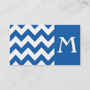 Deniml Bold Zickzack Monogram Business Card Visitenkarte