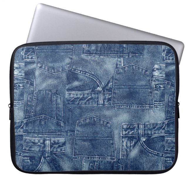 Denimmaterial, Laptopschutzhülle (Vorderseite)