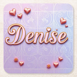Denise Lavender Gradient Untersetzer-Set Rechteckiger Pappuntersetzer
