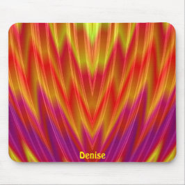 DENISE ~ Rot, Gelb und Lila Mousepad