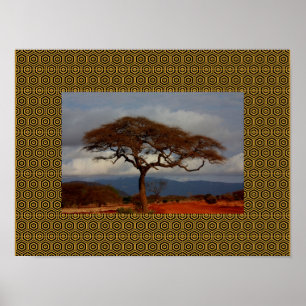 Denk An Dich Afrikanischer Himmel Naturlandschaft Poster