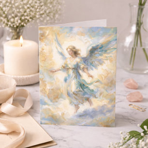 Denk-an-dich-Aquarell-Engel-Mitgefühlskarte Karte