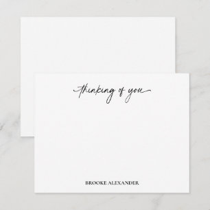 Denk an Dich Schrift Handgeschrieben Dekorativ Mitteilungskarte