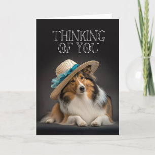 Denk an Dich Sheltie Karte