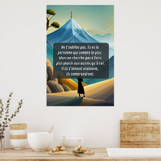 Denk an dich und vergiss dich nicht poster