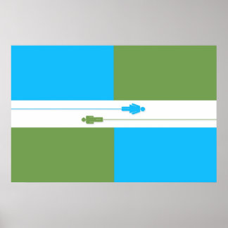 Denk Atheist Flag Poster