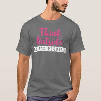 Denk außerhalb des Camping-Waldgebiets Mädchen T-Shirt