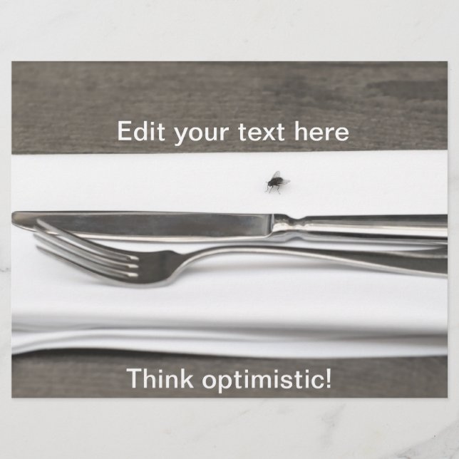 Denk optimistisch! flyer (Vorne)