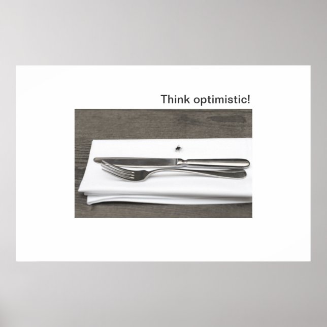 Denk optimistisch! poster (Vorne)