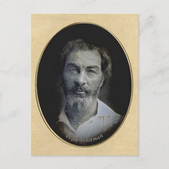 Denkbare Augen des Dichters Walt Whitman Postkarte (Vorderseite)