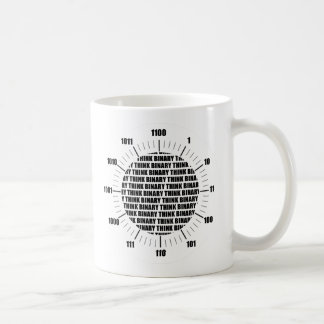 Denkbinäre Uhr (griechischer Spaß) Tasse