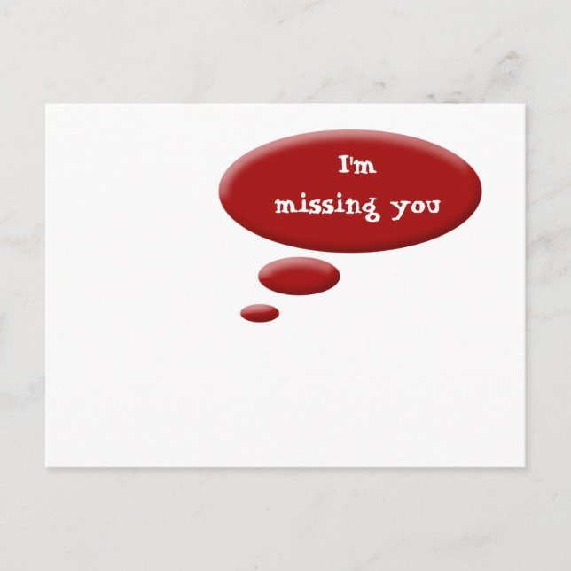 Denkblase Postkarte (Vorderseite)