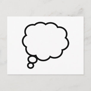 Denkblase Postkarte