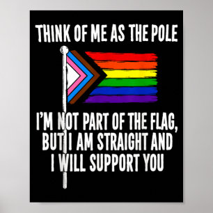 Denke an mich als den Mast, ich bin nicht Teil der Poster