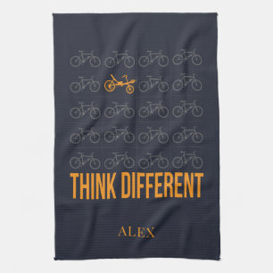 Denke Anders Liegerad Fahrrad Personalisiert Geschirrtuch
