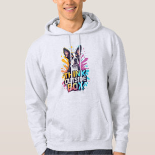 Denke außerhalb der Schachtel: Adorable Boxer-Hund Hoodie