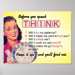 Denke bevor du sprichst (Bewertung G) Poster