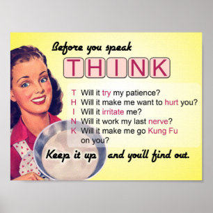 Denke bevor du sprichst (Bewertung G) Poster