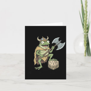 Denke nicht, also bin ich nicht lustiger Frosch Wi Karte
