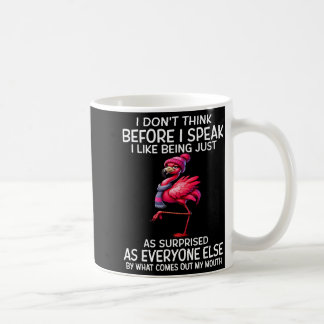 Denke nicht, bevor ich spreche, mag überrascht sei kaffeetasse