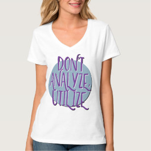 Denke nicht nach, handle   AA-Slogan Tägliche Erho T-Shirt