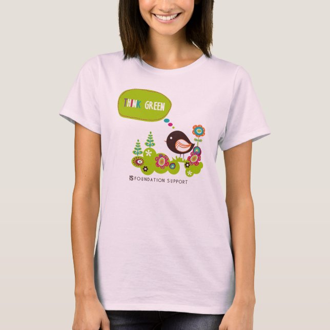 Denke ökologisch T-Shirt (Vorderseite)